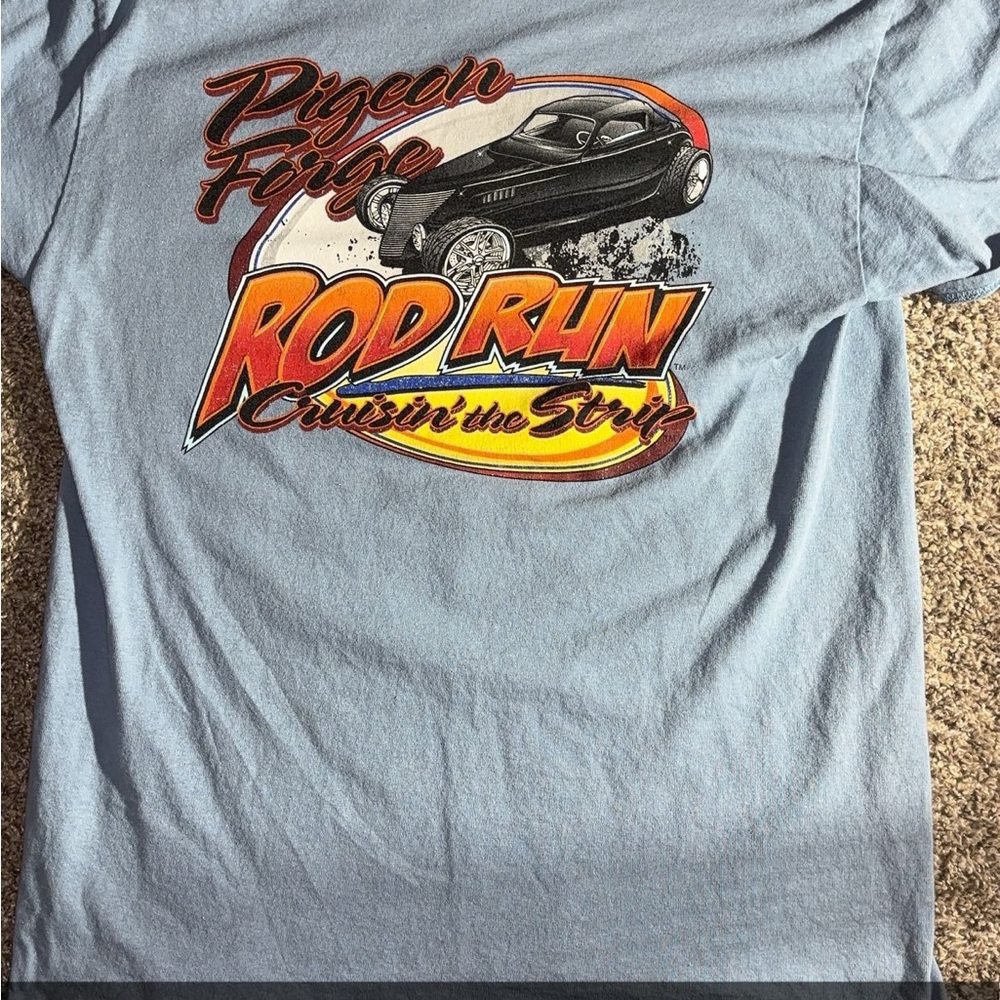 Pigeon Forge Rod Run Blue T-Shirt